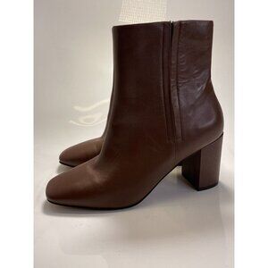 Cole Haan Women's Valley Square Toe High Heel Chestnut Booties 9.5
